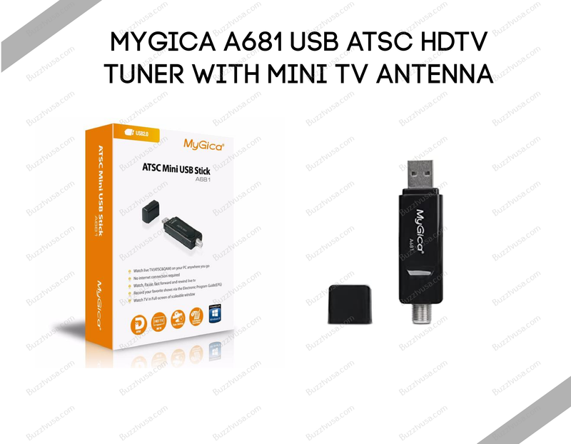 MyGica A681 USB ATSC HDTV Tuner with Mini TV Antenna