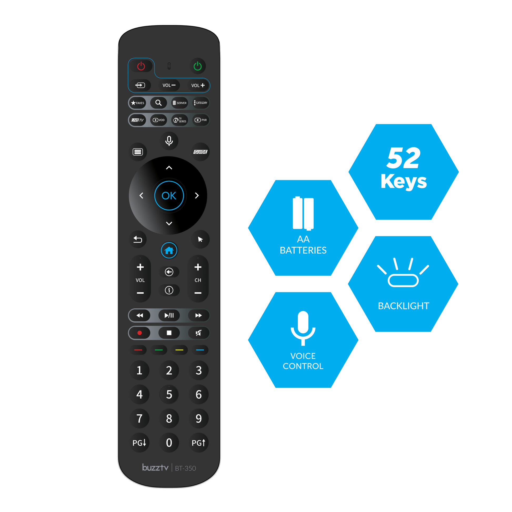 BuzzTV BT-350 Voice Remote specifications