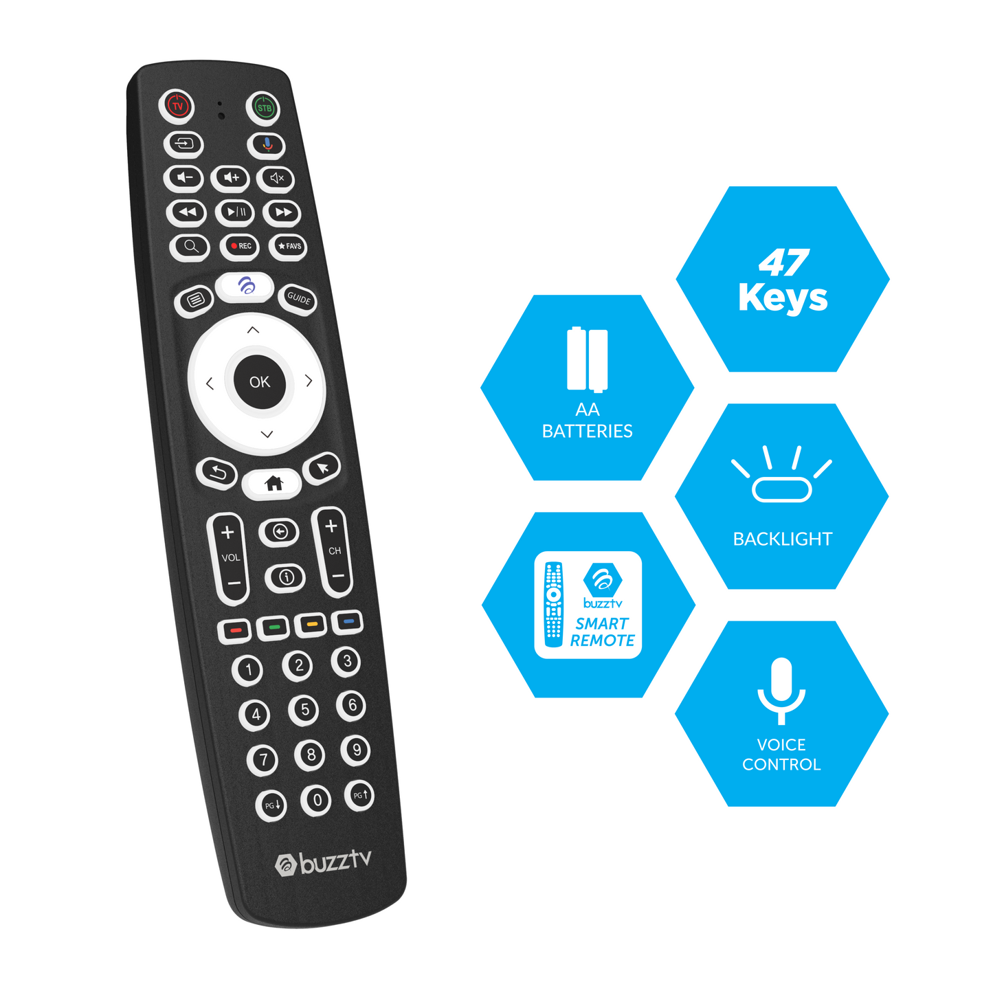 BuzzTV BT-500 Smart Voice Remote specifications