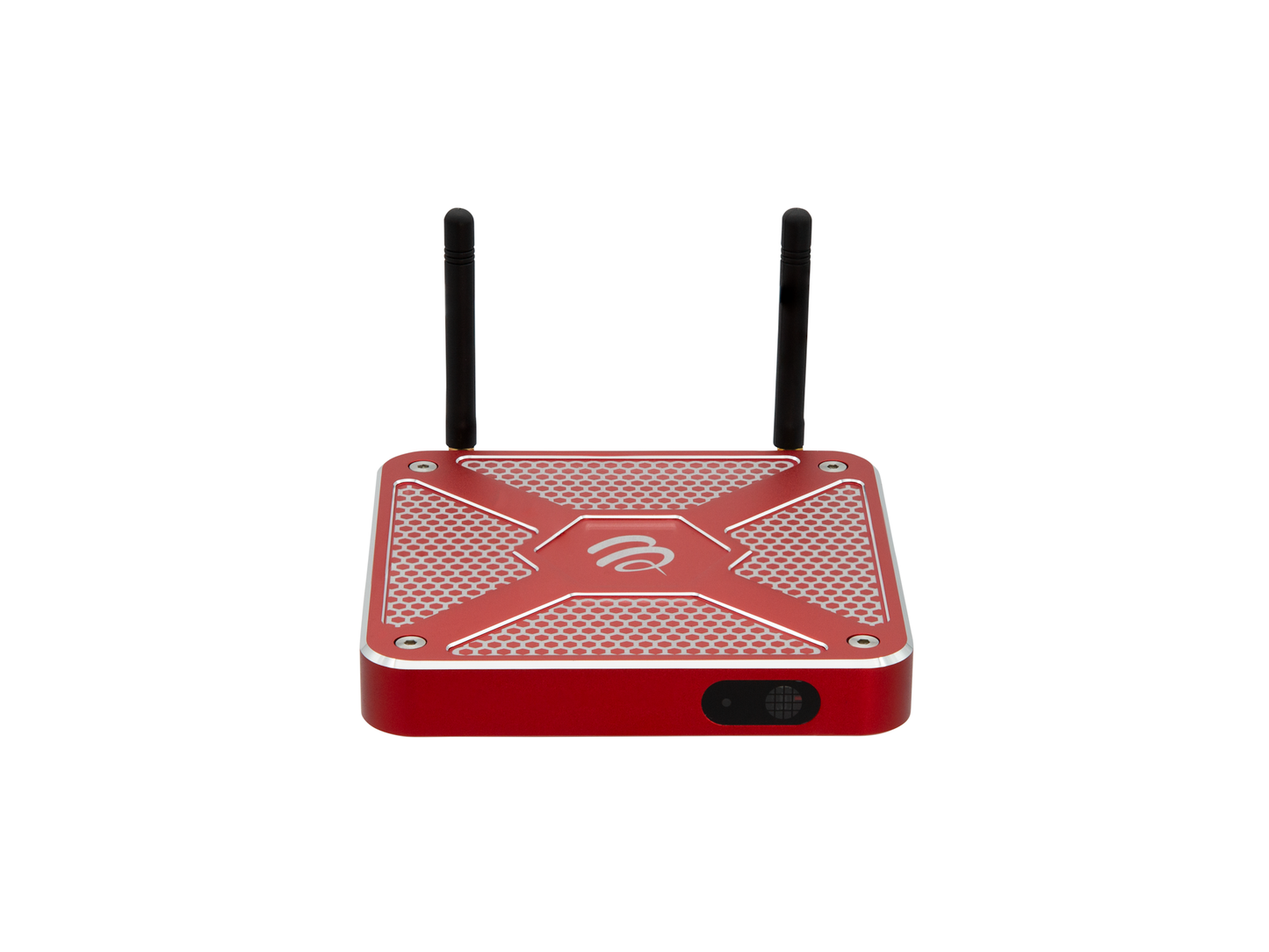 BuzzTV X5 SS Android 13 set-top box in Racing Red aluminum