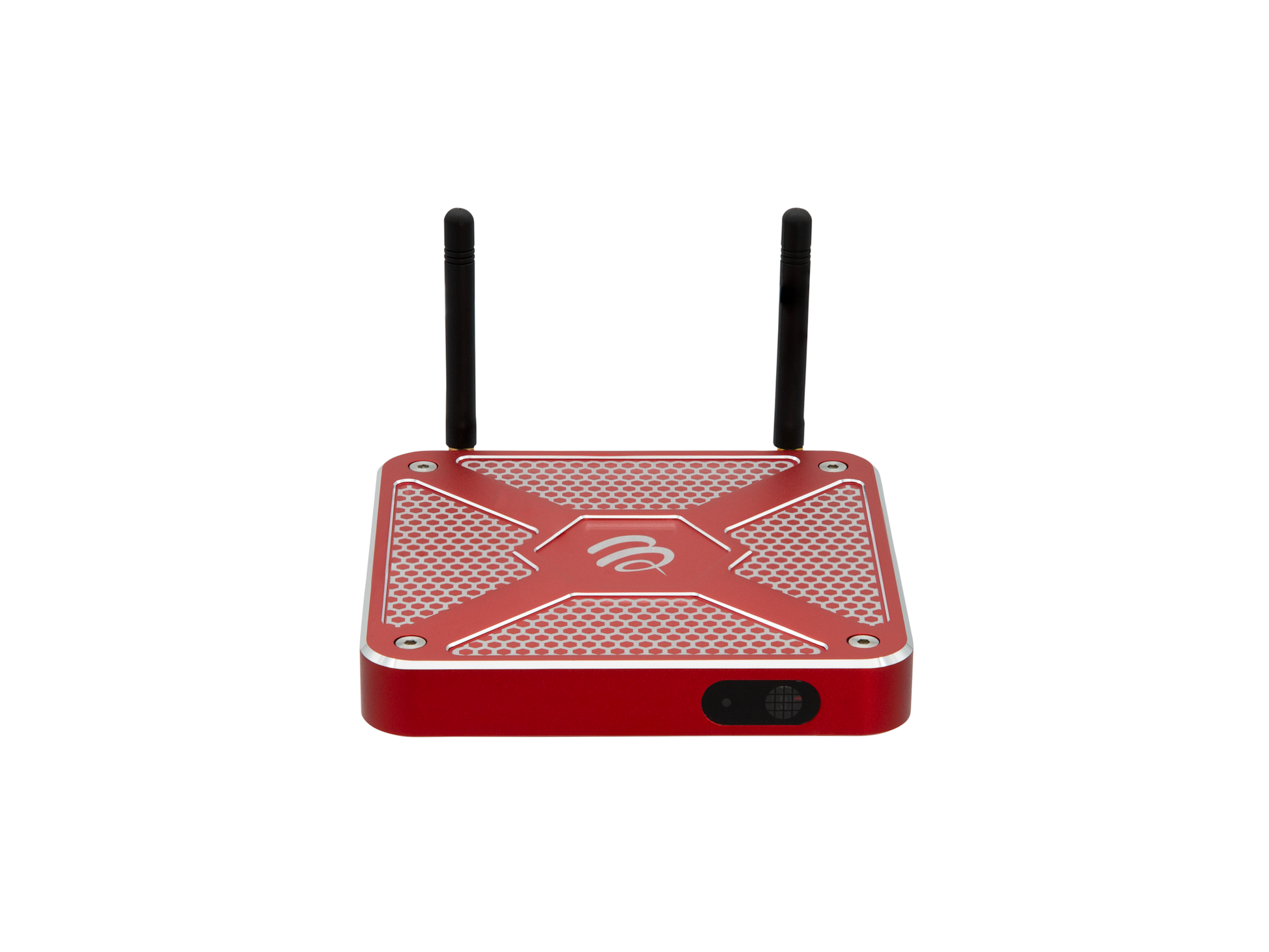 BuzzTV X5 SS Android 13 set-top box in Racing Red aluminum