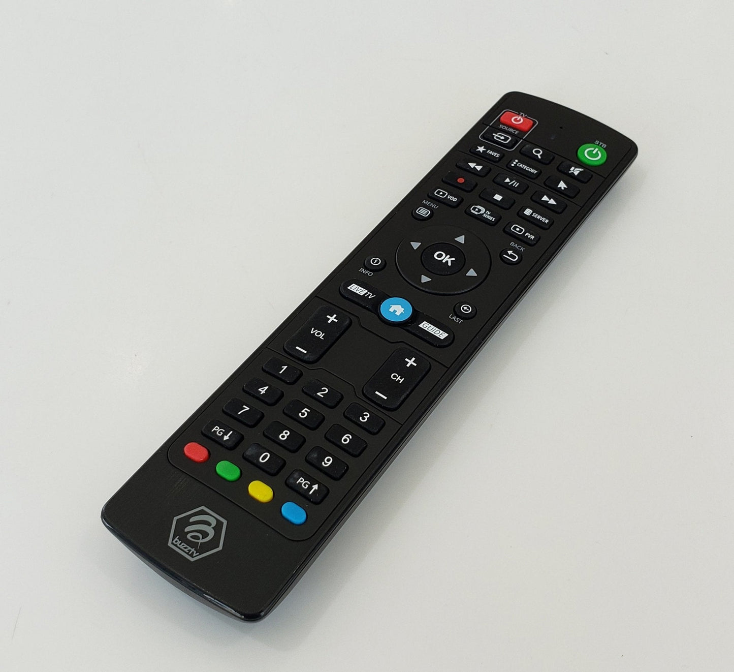 BuzzTV IR-100 remote side view