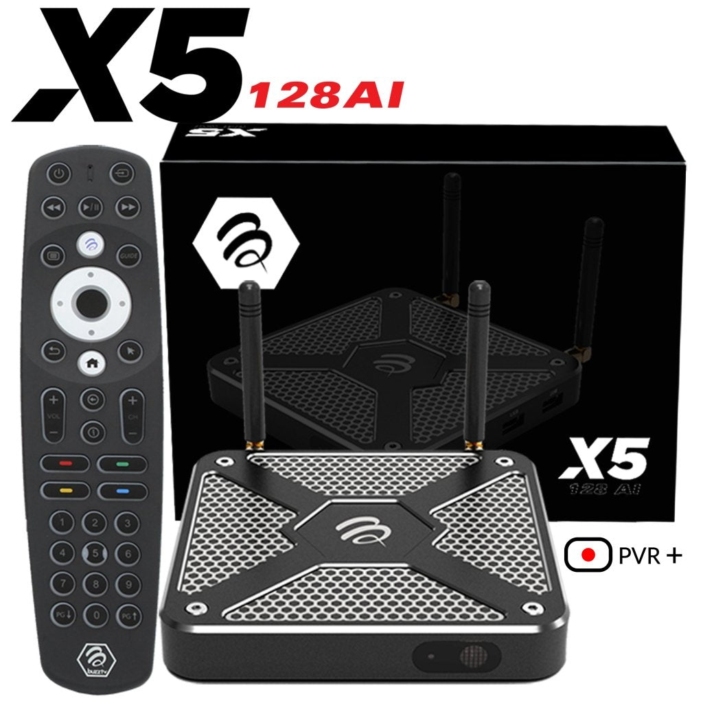 BuzzTV X5 128GB with BT-400 remote and retail box