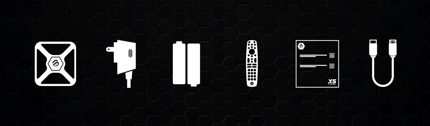 BuzzTV X5 AX-C package contents